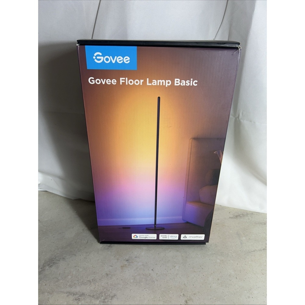 Govee RGBIC Floor Lamp Basic, LED Corner Lamp Works with Alexa, 1000 Lumen